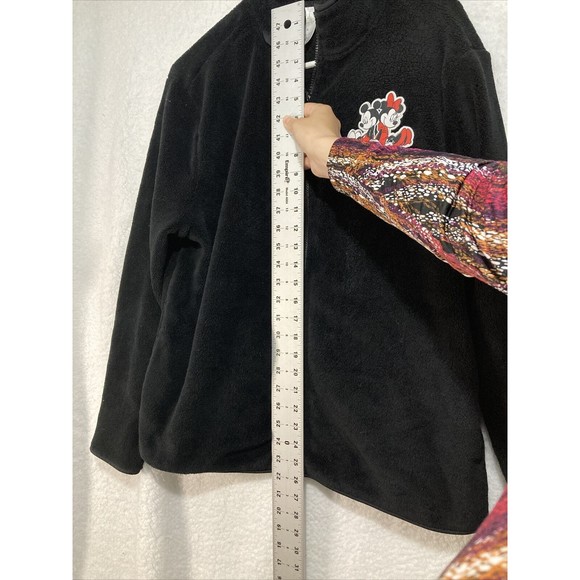 Disney Mickey And Minnie Womens Sweater Size extra large XL Black Soft Fleece - Picture 6 of 10